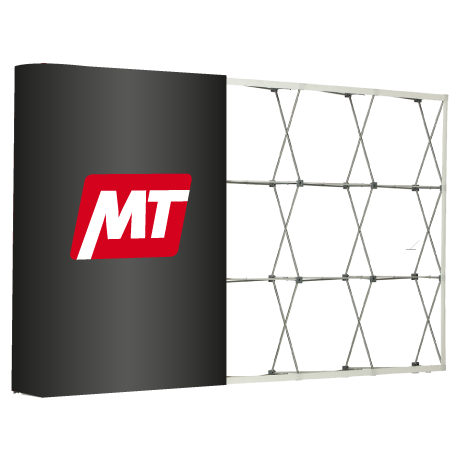 Textilfaltwand | 4 x 3 Felder gerade | einseitig bedruckt